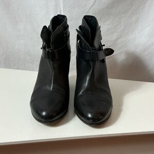 rag & bone Black Leather Ankle Booties